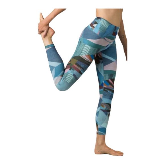 Prana Pants - PRANA Kimble Leggings Peacock Mix Size Small